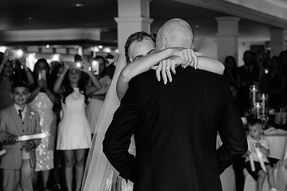 blackandwhite-wedding-photography-of-bride-and-groom-first-dance-at -aston-hall-hotel-rotherham