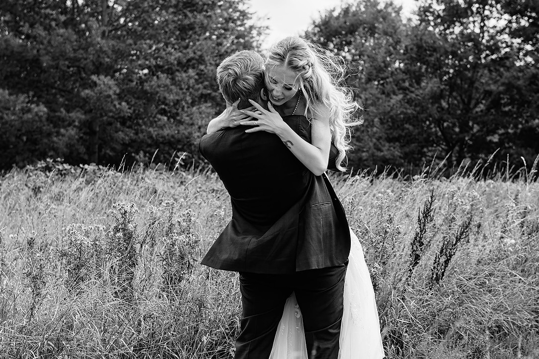 blackandwhite-wedding-photography-in-gardens-of-aston-hall-hotel-in-sheffield