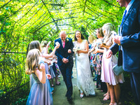confetti at derbyshire wedding by photographer