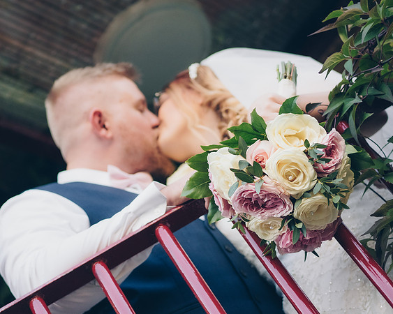 Hillsborough Barracks Sheffield Wedding Photography of Bride and Groom Kissing