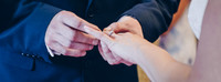 chesterfield wedding photography of rings at hotel van dyk wedding