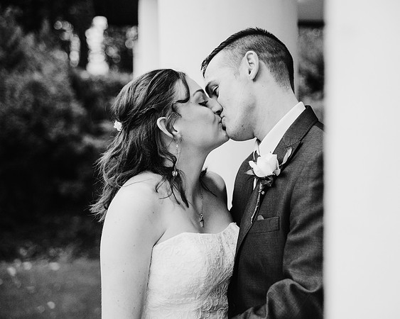 black and white kissing wedding photography hellaby hall