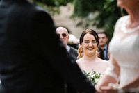 daughter of bride smiling reportage wedding photography at aston hall hotel in rotherham