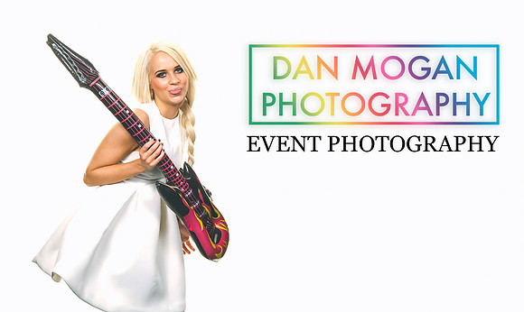 Party photography with guitar prop in Sheffield
