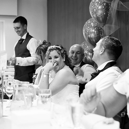 wedding photo of best man wedding speach at hellaby hall hotel in rotherham