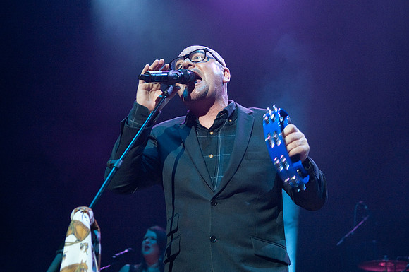 John Reilly of Boy On A Dolphin performing at Sheffield City Hall