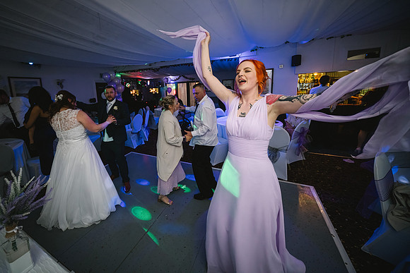 laughter at tankersley manor wedding breakfast in south yorkshire