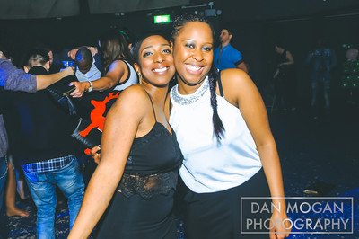 Girls happy and smiling at Sheffield Christmas party