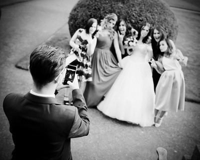 fun reportage wedding photographer picture at wortley hall in sheffield